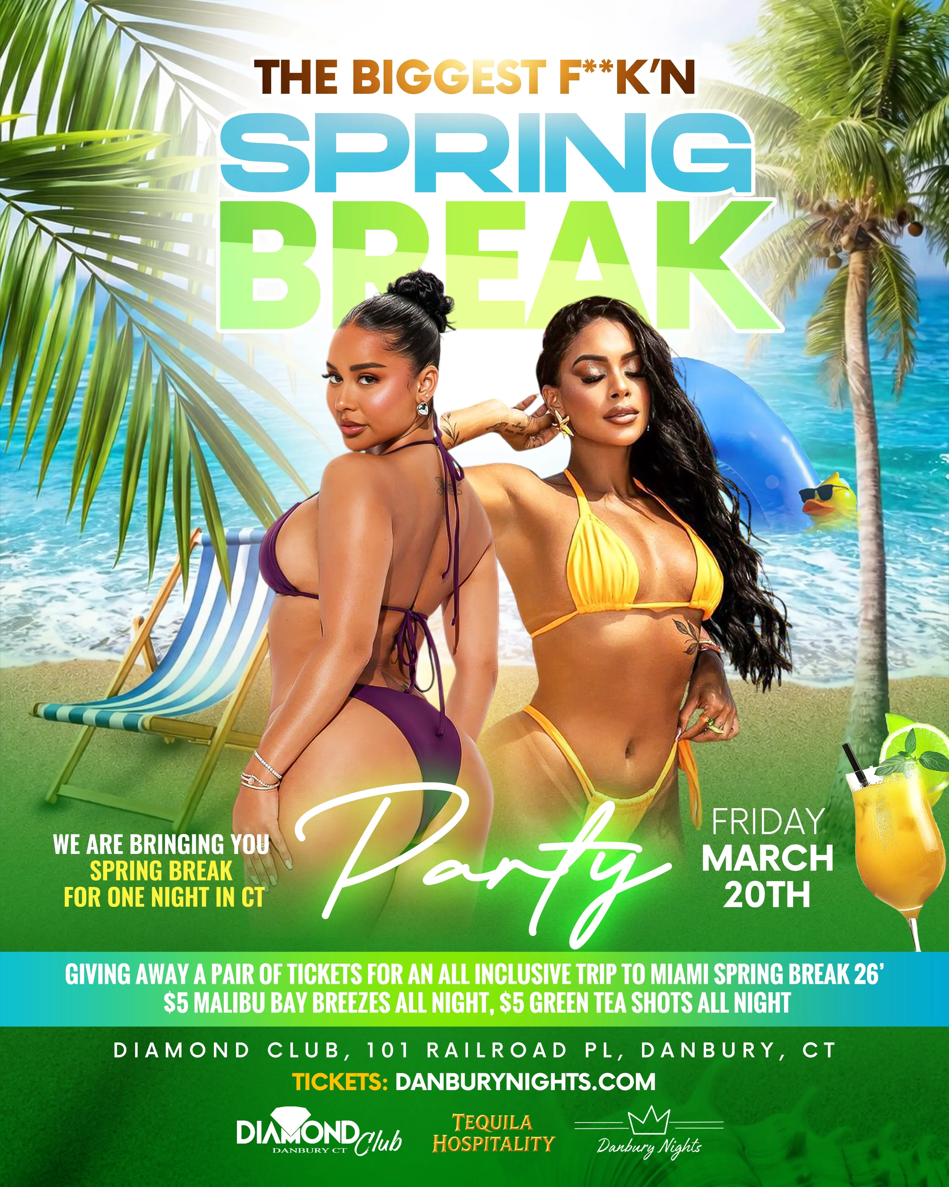 The Biggest F**k’n Spring Break Party flyer