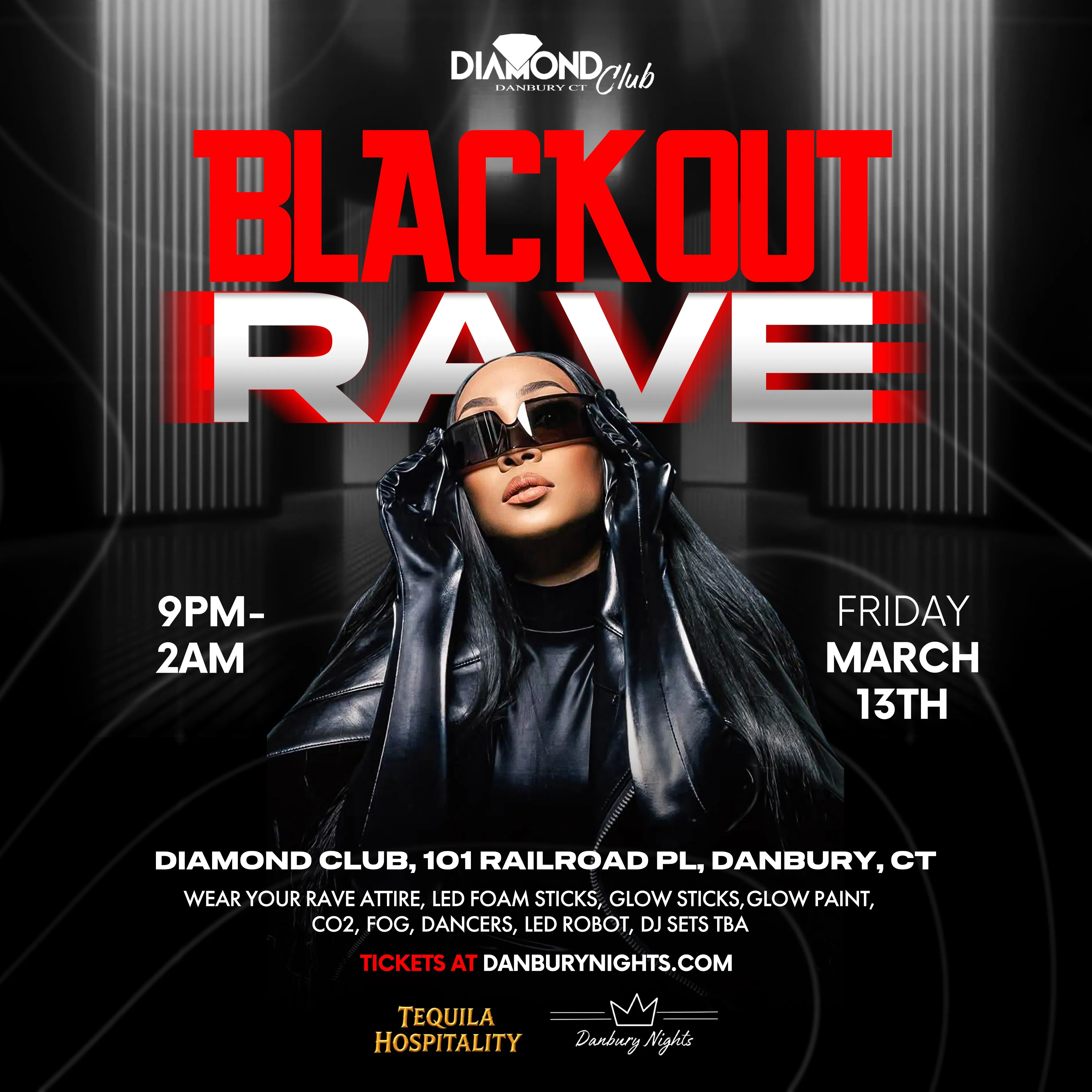 Blackout Rave flyer