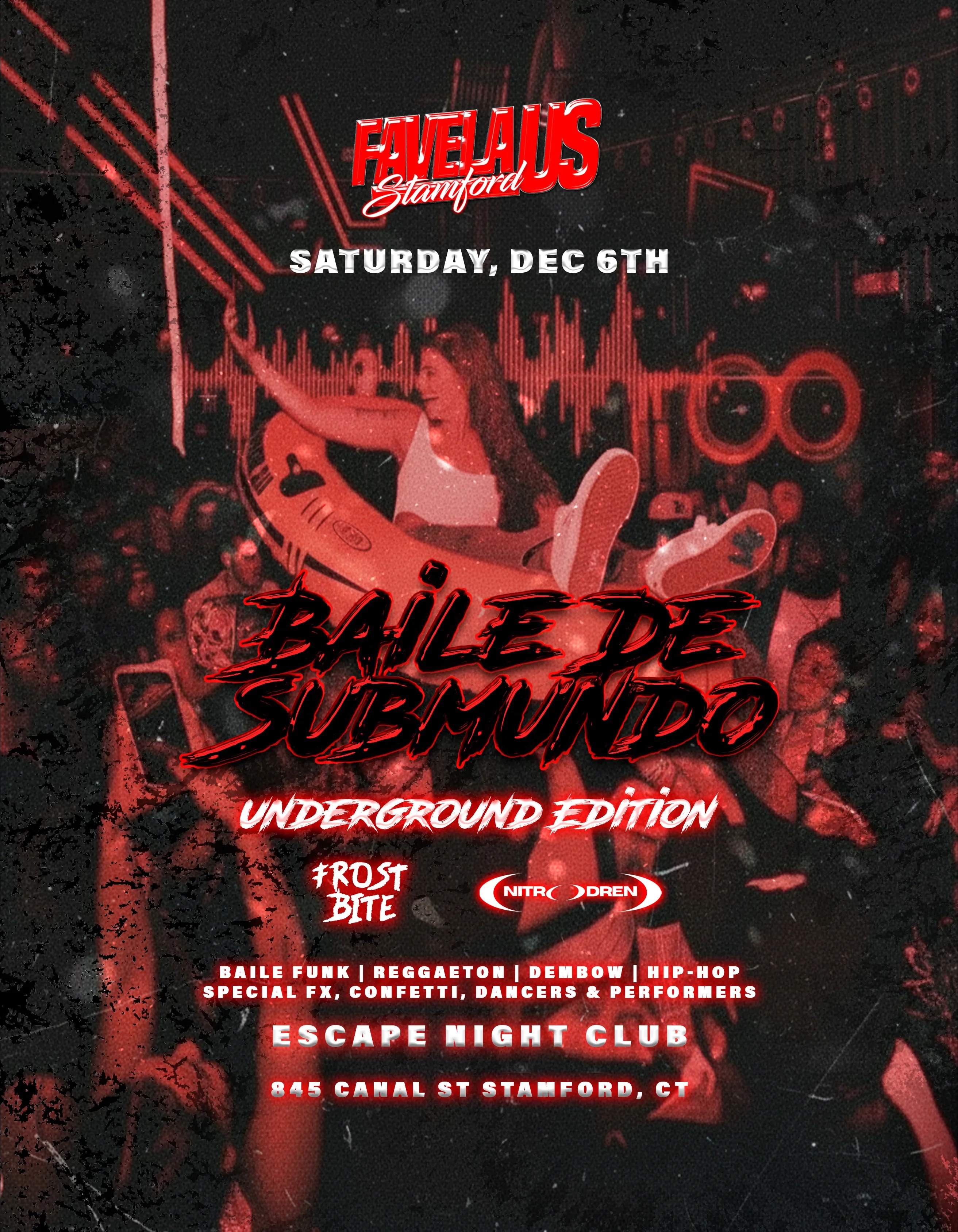 Favela US | Escape flyer