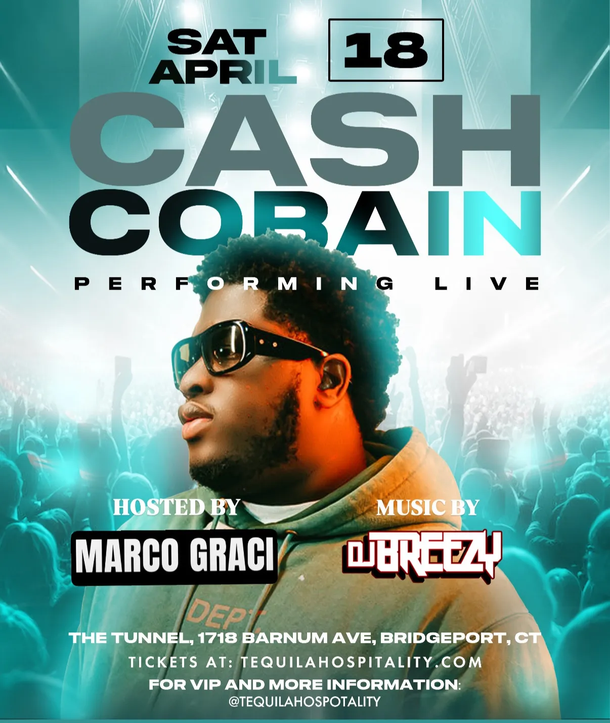 Cash Cobain LIVE! flyer