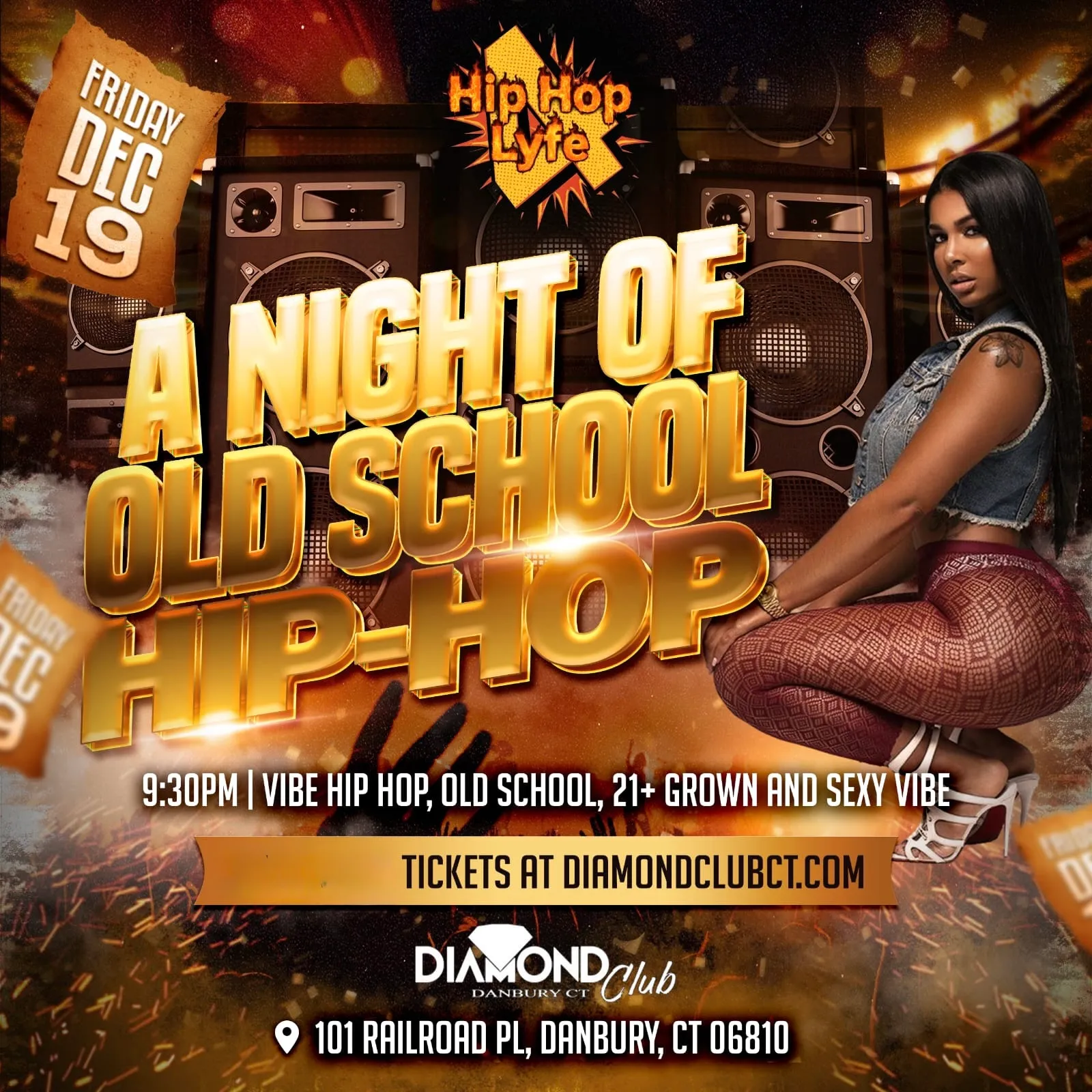 A Night Of Old School Hip-Hop flyer