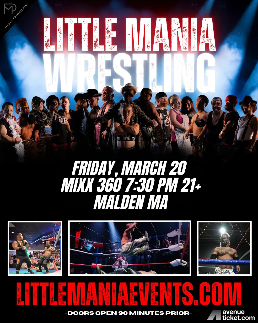 Little Mania Midget Wrestling – Malden, MA – March 20, 2026 – Buy Now