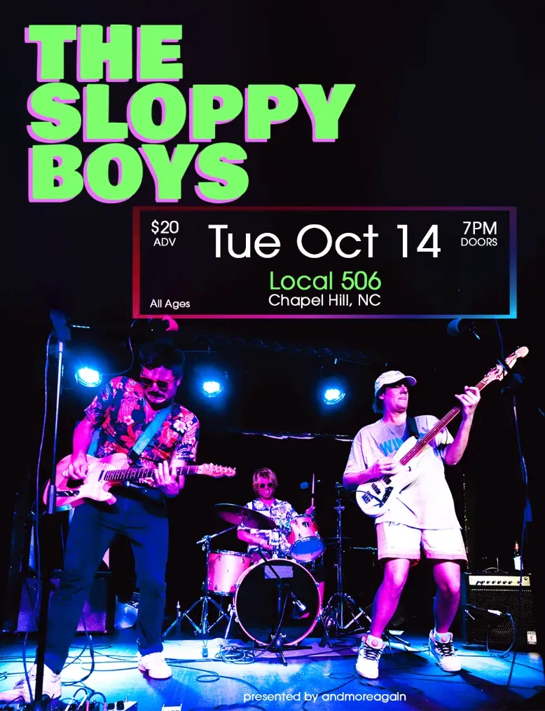 The Sloppy Boys with Brad Goodall flyer