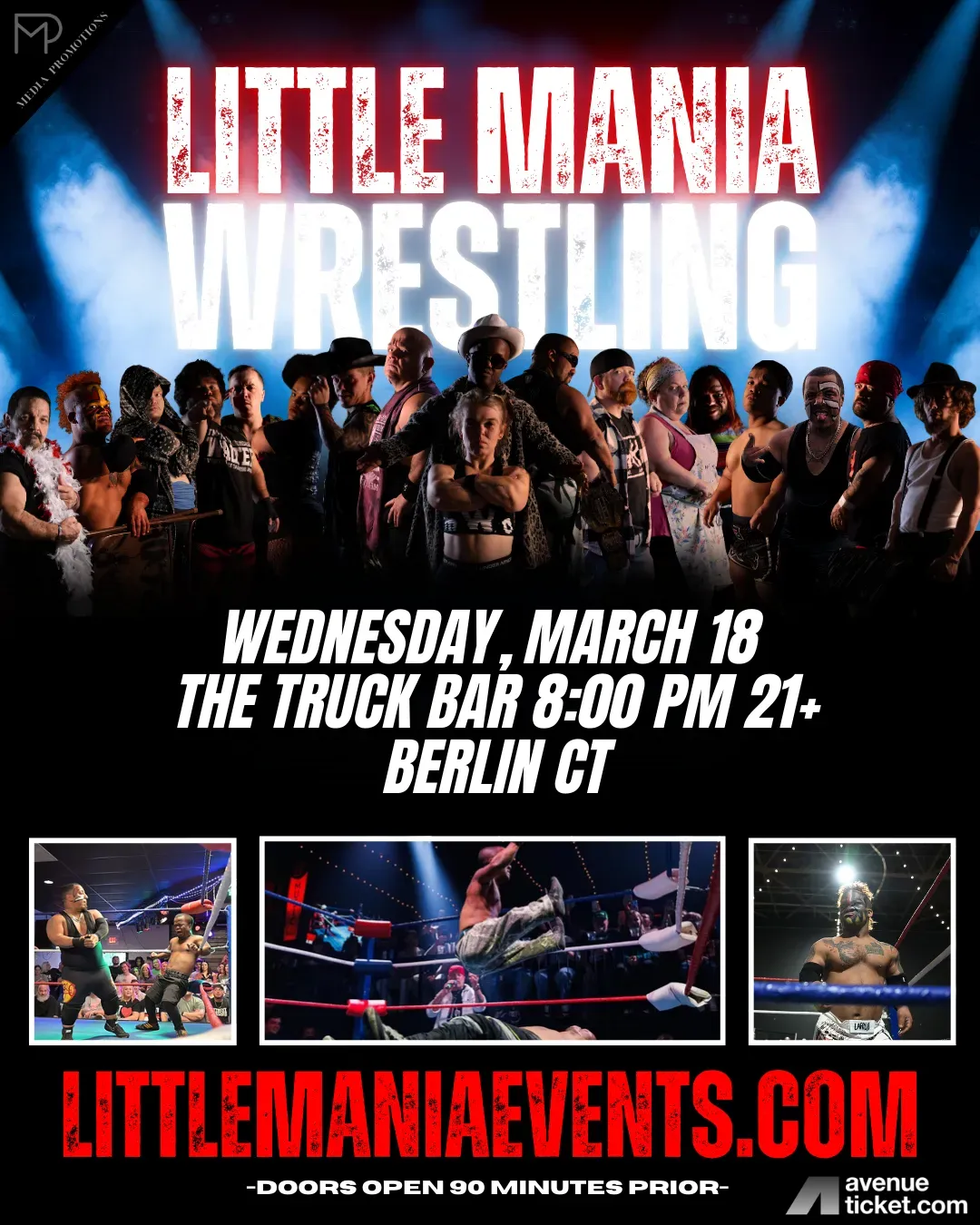 Little Mania Midget Wrestling – Berlin, CT – March 18, 2026 – Buy Now