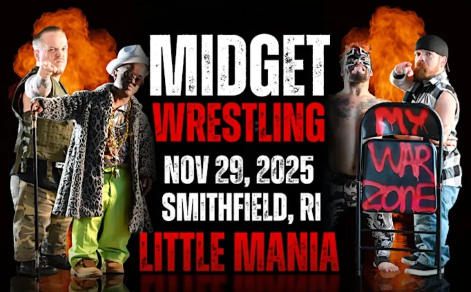 Little Mania Midget Wrestling – Smithfield, RI – Nov 29, 2025 – Buy Now flyer