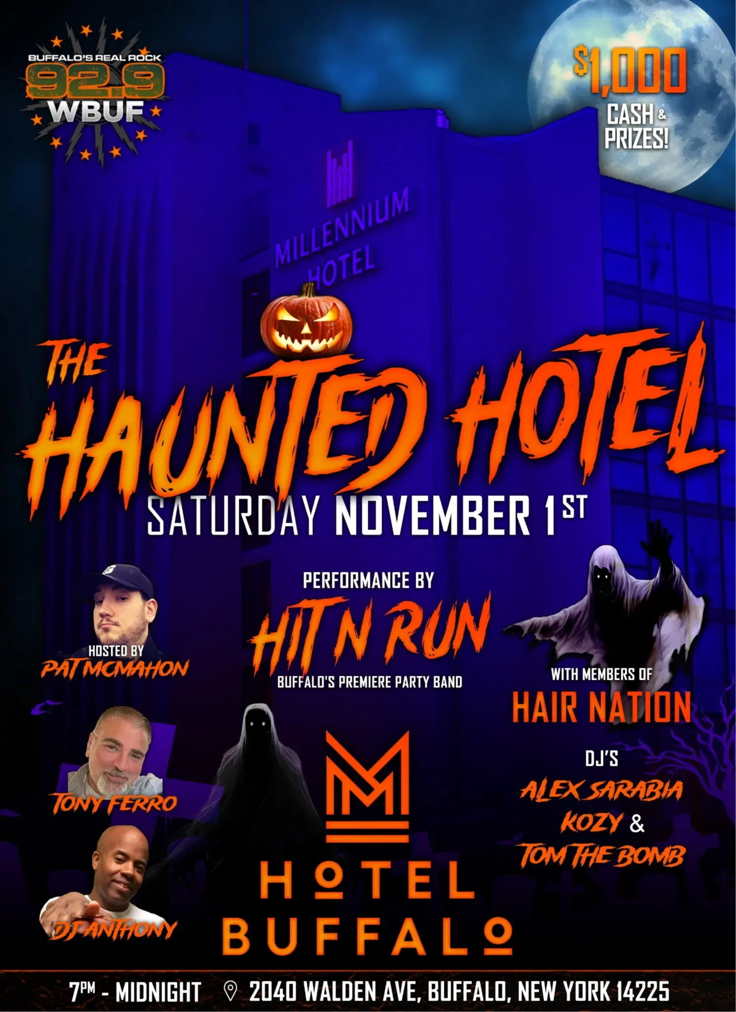 THE HAUNTED HOTEL - BUFFALO, NY flyer