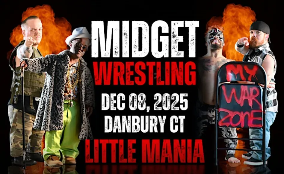 Little Mania Midget Wrestling – Danbury, CT – Dec 08, 2025 – Buy Now flyer