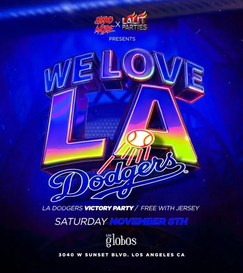 We Love LA Dodgers flyer