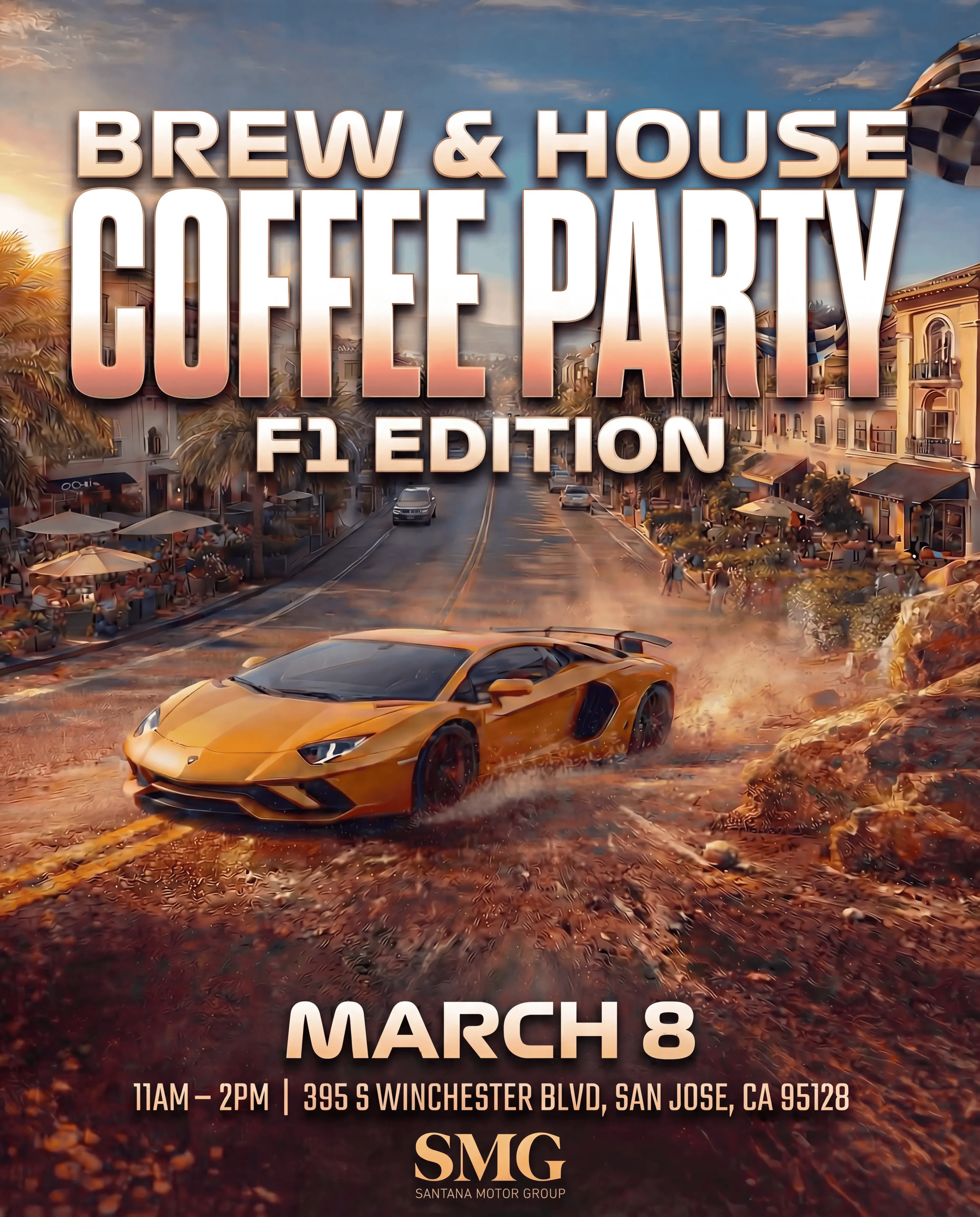 Brew & House β Coffee Party: F1 Edition π flyer