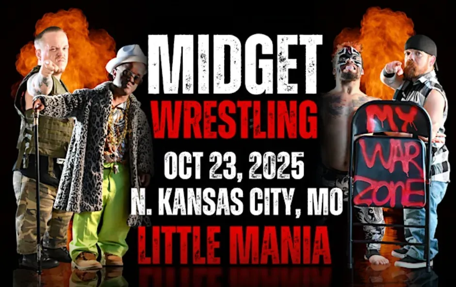 Little Mania Midget Wrestling – N. Kansas City, MO – Oct 23, 2025 – Buy Now