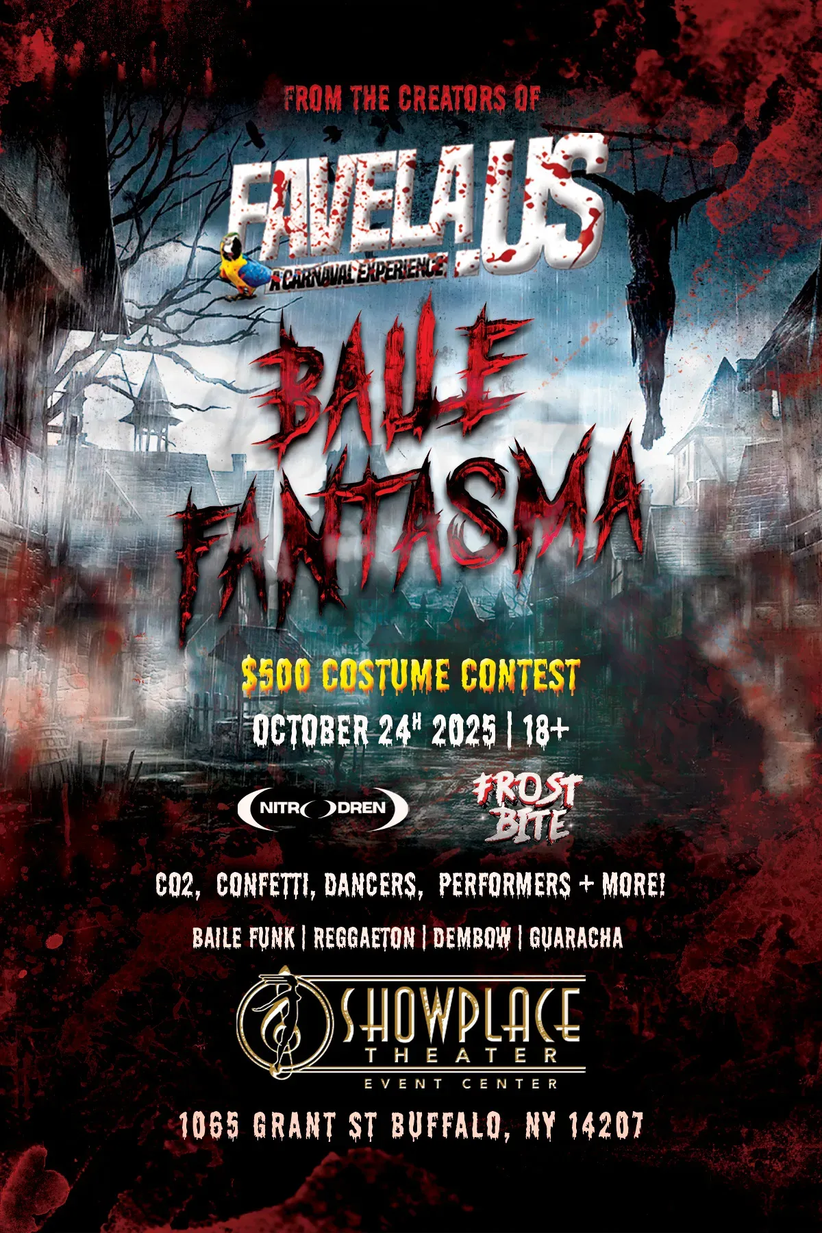 BAILE FANTASMA, BUFFALO - Favela US flyer