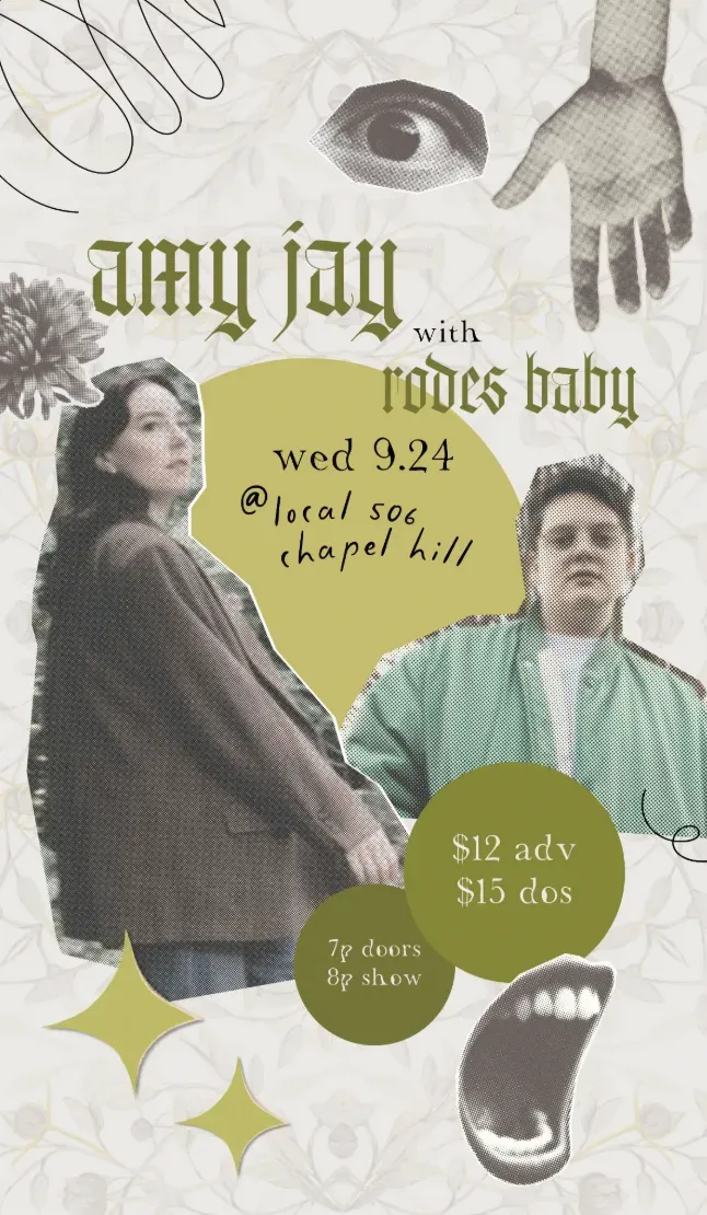 Amy Jay with Rodes Baby flyer