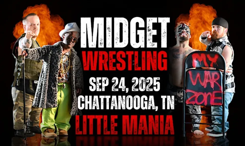 Sep 24, 2025 - Little Mania Midget Wrestling – Chattanooga, TN flyer