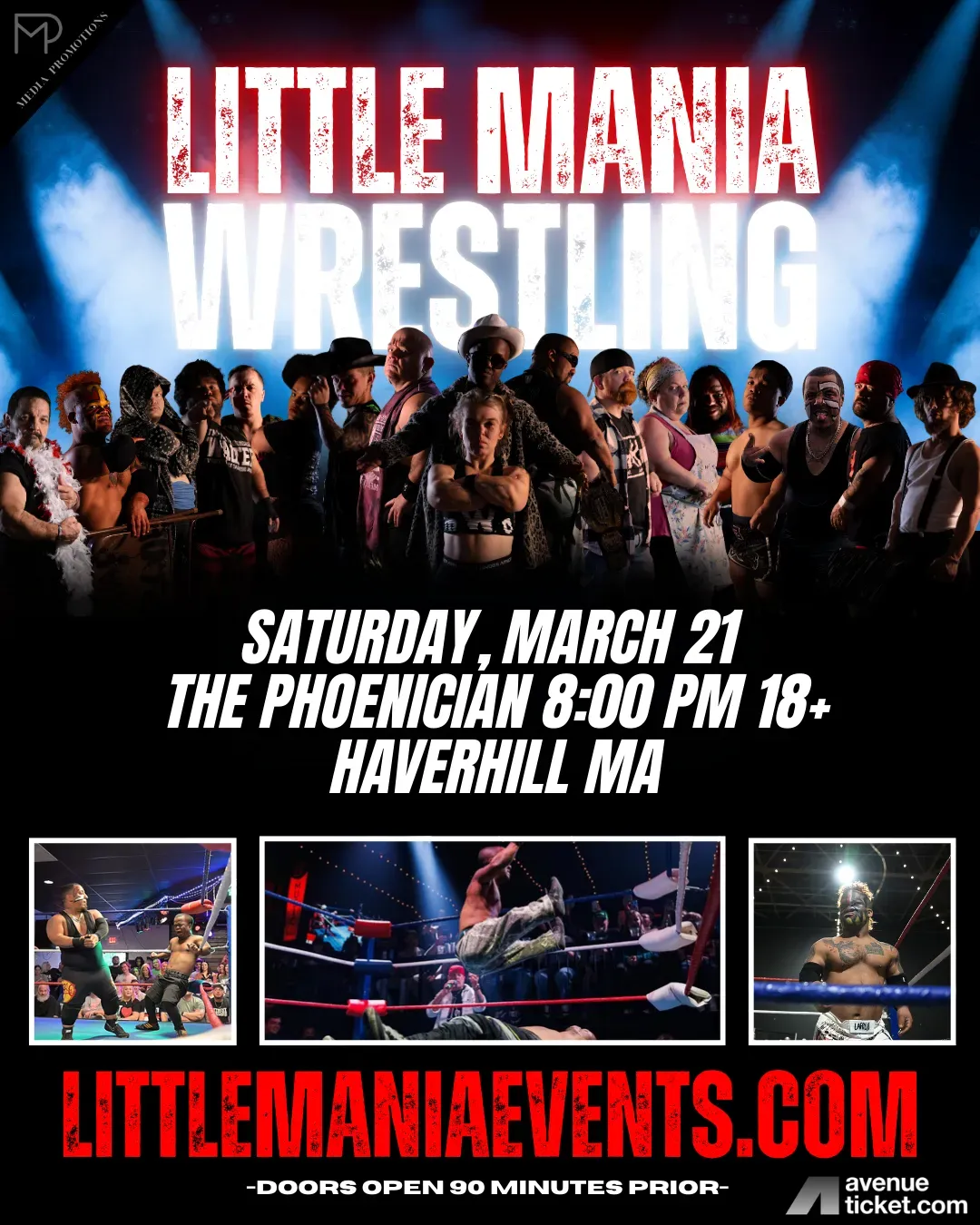 Little Mania Midget Wrestling – Haverhill, MA – March 21, 2026 – Buy Now