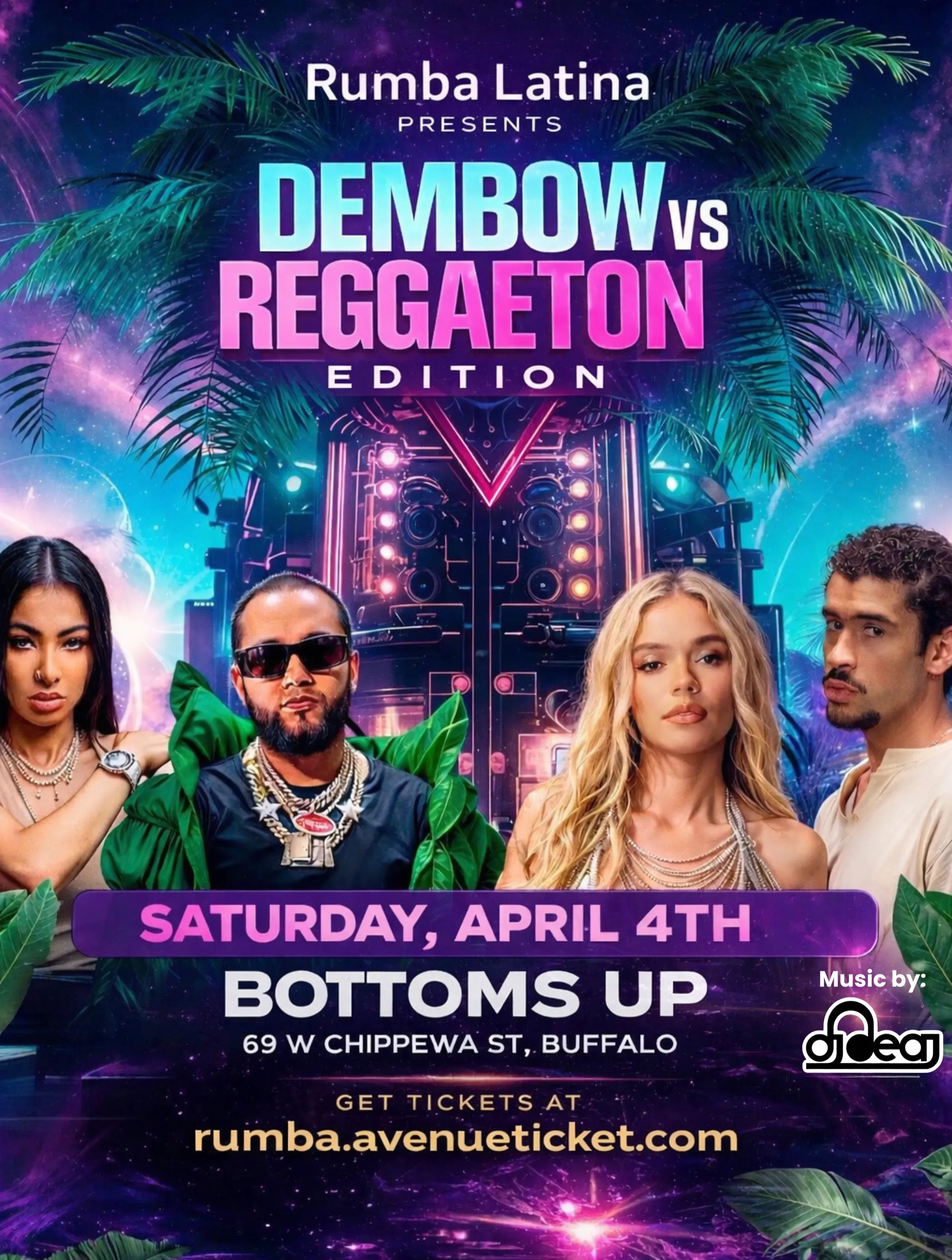 Rumba Latina presents: DEMBOW VS REGGAETON! flyer