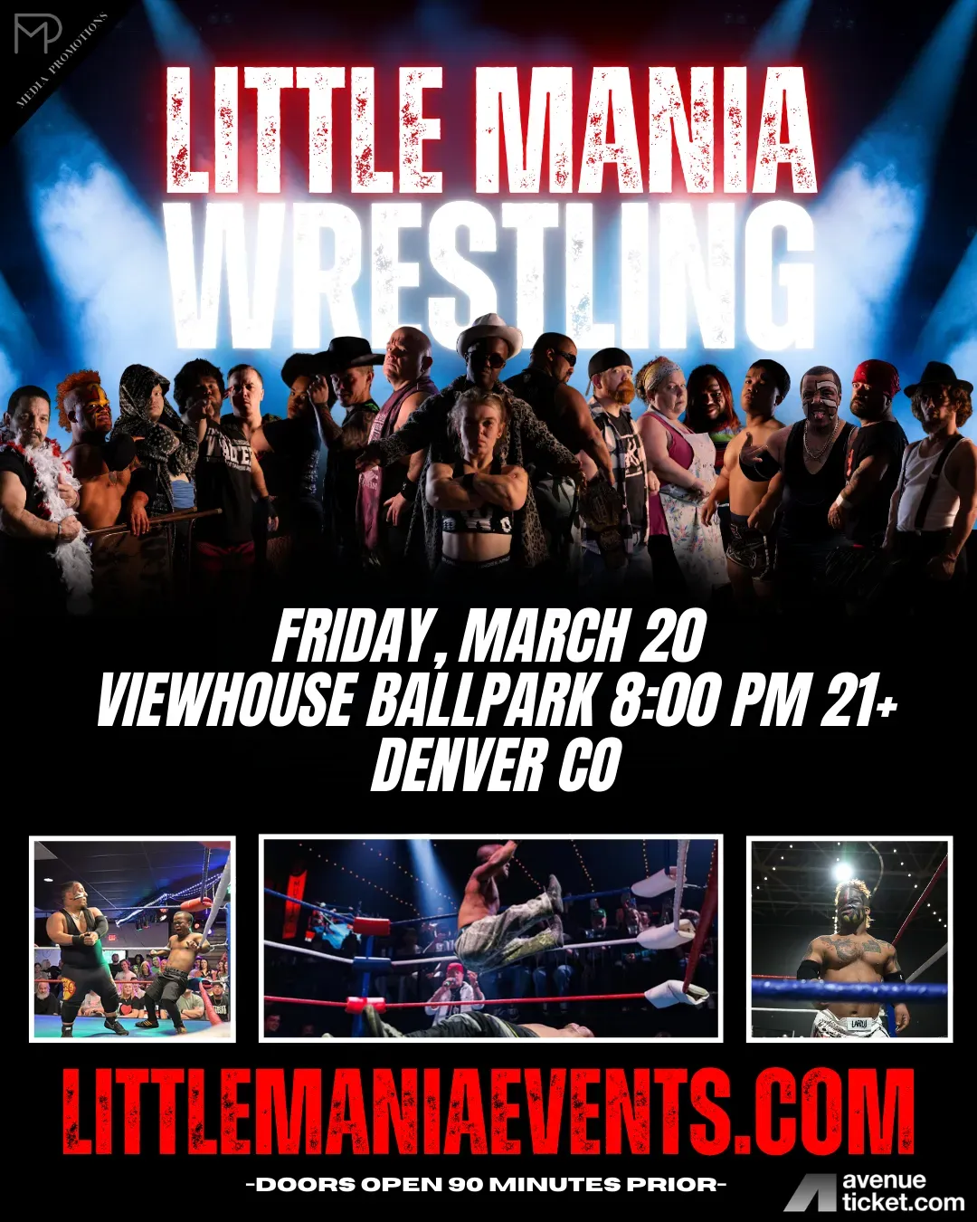Little Mania Midget Wrestling – Denver, CO – March 20, 2026 – Buy Now
