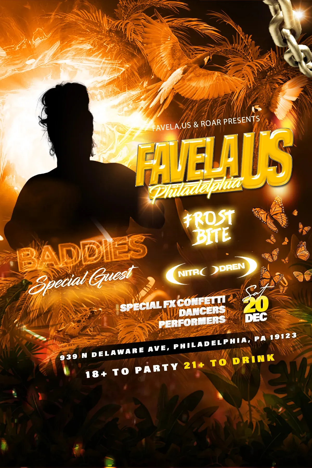 Favela US | ROAR flyer