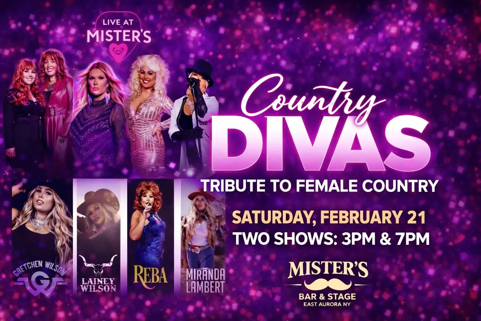 Country Divas - A National Tribute to the Woman Of Country at Misters EA!