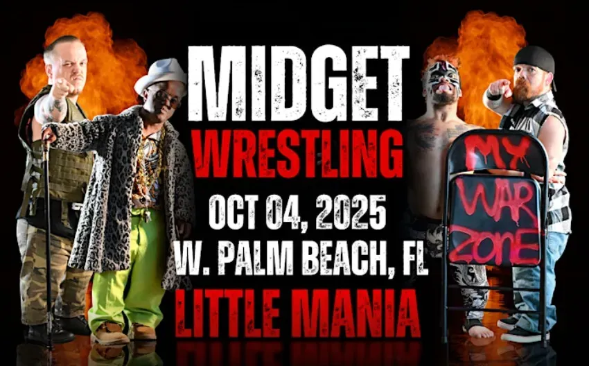 Little Mania Midget Wrestling – W. Palm Beach, FL – Oct 04, 2025 flyer