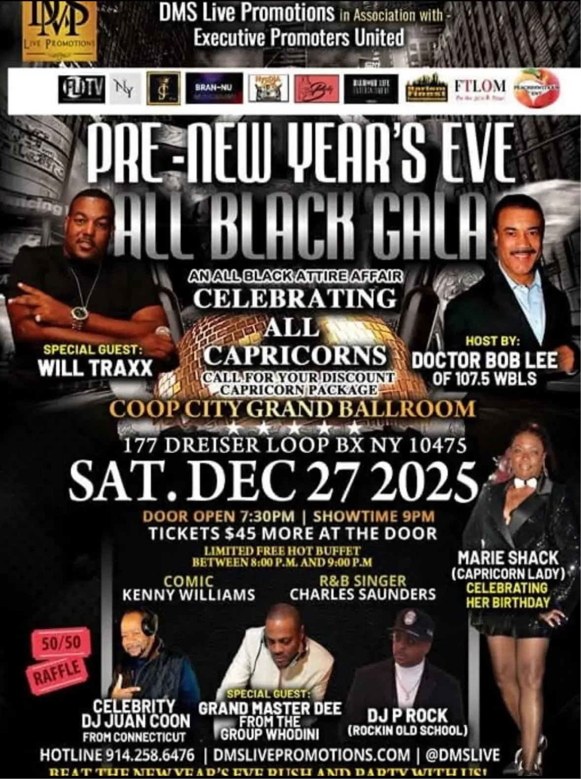 Pre-New Year's Eve - All Black Gala flyer